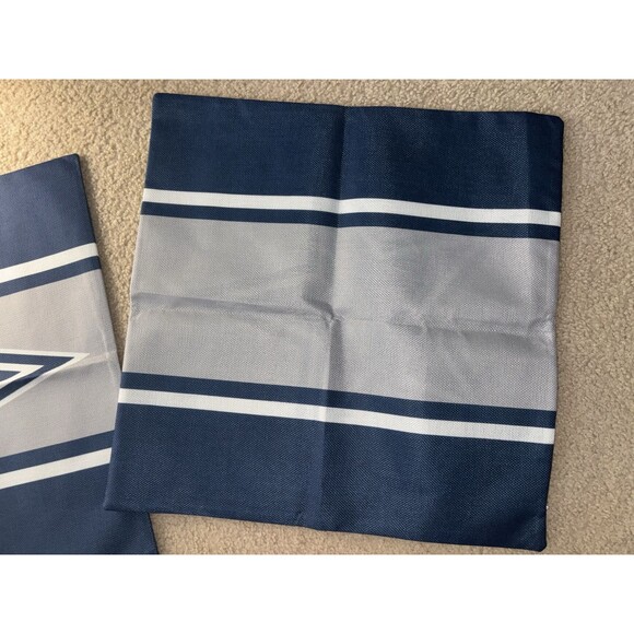 Dallas Cowboys Football Throw Pillow Cases w/ Zipper Canvas Material Blue Grey - Picture 2 of 5